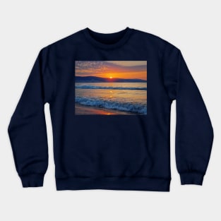 Beautiful sunrise at the Bulgarian coastline of Black Sea Crewneck Sweatshirt